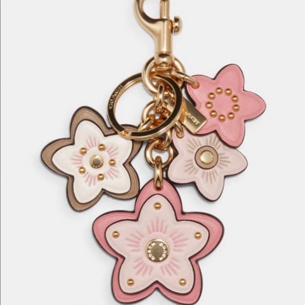 Coach wildflower cluster bag charm